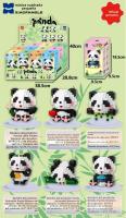 6 piezas Caja Misteriosa de Pandas Xiaofangle - Bloques Ensamblables Educativos (12 juegos, DIY para Niños) - Colcciona 6 Pandas Diferentes! - details 1