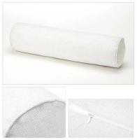 Almohada cilíndrica de lino y algodón, cojín de cabecera de sofá de oficina, extraíble y lavable, Color sólido - details 21