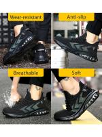 Botas de trabajo deportivas para hombre, zapatos de seguridad a prueba de perforaciones, con punta de acero, protectores de seguridad indestructibles - details 6