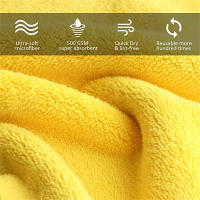 Toalla de Microfibra Super Absorbente 30x60CM para Lavado de Coches y Limpieza de Ventanas Herramientas de Limpieza Doméstica Polishing - details 10