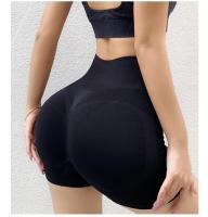 Pantalones cortos deportivos de Yoga para mujer, pantalones cortos ajustados elásticos de cintura alta, sin costuras, secado rápido, fitness - details 14