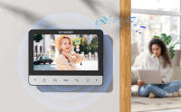 TMEZON Videoportero de 4 cables, intercomunicador con timbre, portero con cámara, pantalla a color de 7", 120 °   Cámara de visión amplia - details 3