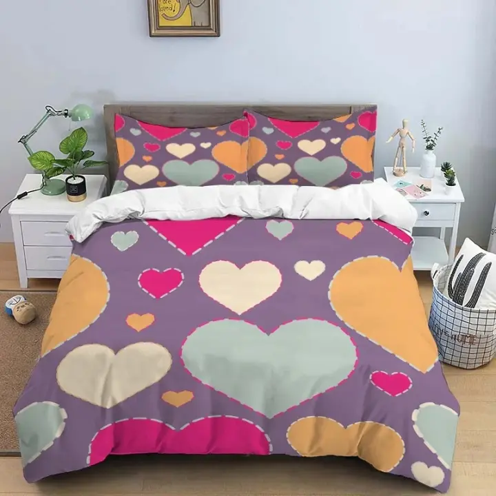 Juego de Ropa de Cama de Dibujos Animados HD Tamaño Rey para Niños Fundas de Almohada y Estera - 1