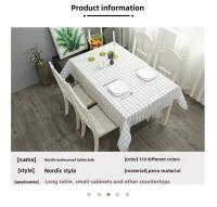 Mantel de planchado a cuadros de PVC, impermeable y a prueba de aceite, no lavable, tapete para mesa de centro, mantel para dormitorio - details 2