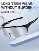 Kapvoe NEW Photochromic Bike Sunglasses Cycling for Men Blue Photochromism Glasses MTB New Bicycle Goggles Eyewear Sports UV400 - details 8