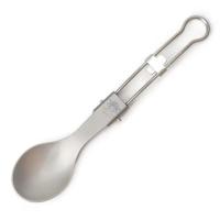 Tenedor Plegable de Titanio Medio Pulpido Portátil para Exteriores Ideal para Senderismo, Picnic y Acampada - details 7