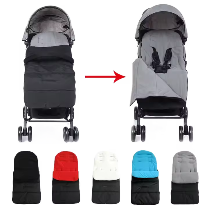 Saco de pies a prueba de viento para exteriores, estera para carro, cubierta impermeable para pies, cojín grueso, saco de dormir para cochecito, sacos de dormir - 1