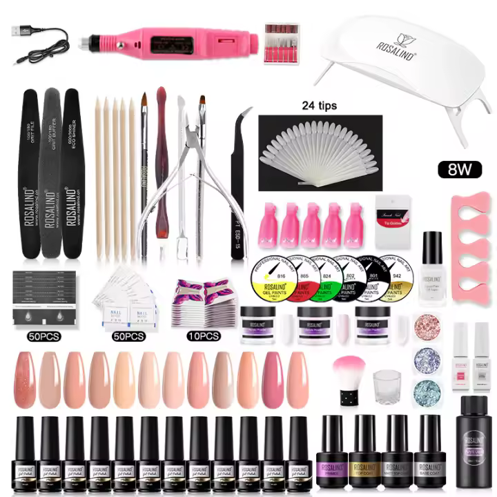 Rosalind-esmalte de uñas en Gel, conjunto de manicura con pulidor UV/LED, Primer capa superior, pintura semipermanente, Kits profesionales - 1