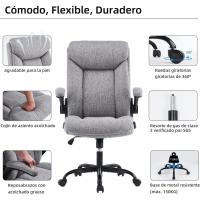 Silla de Oficina Ergonómica Giratoria con Brazo Ajustable Cómoda para Juegos en Casa o Oficina - details 14