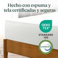 Colchón de Espuma de Memoria 90x190 cm Altura 15cm Certificado OEKO-TEX Colchón de Té Verde - details 1