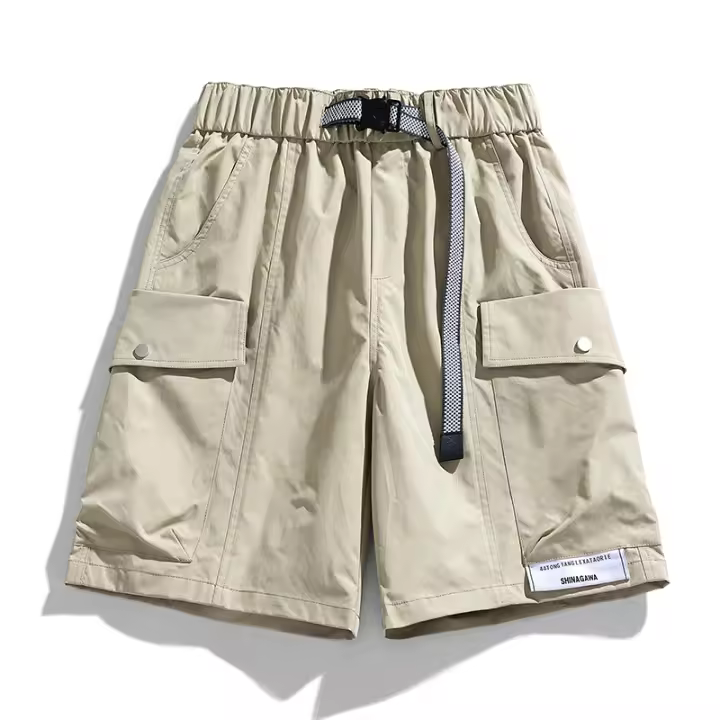Pantalones de verano cómodos a la moda para hombre, transpirables, con múltiples bolsillos, estilo deportivo informal - 1