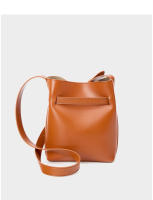 Bolso de hombro vintage de cuero genuino para mujeres, bolso tipo cubo de alta gama, bolso cruzado de piel de vaca de capa superior, bolso cruzado para mujeres - details 23