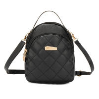 Mochila pequeña ovalada de PU para mujer, bolso con correa ajustable para uso diario - details 0