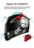 Casco motocross MX Carreras de Locomotora ciclismo carretera hombre - details 4