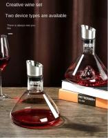 Botellas de vino espesadas de vidrio hechas a mano para el hogar, iceberg en cascada rápida, accesorios de bar - details 1