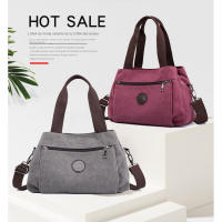 Bolso de lona para mujer, bolso de hombro informal para mujer, bolso de mensajero portátil de Color sólido que combina con todo - details 1