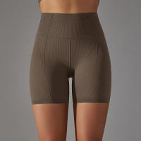 Hamidou-pantalones cortos deportivos de Yoga para mujer, mallas transpirables sin costuras para correr, ciclismo, cintura alta, entrenamiento, gimnasio, Verano - details 34