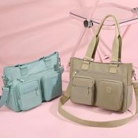 Bolso de tela de nailon para mujer, bolsa de hombro de gran capacidad, con múltiples bolsillos, informal, a la moda - details 2