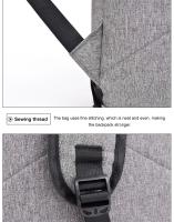 Mochila con contraseña de gran capacidad para hombre, mochila para ordenador de 15,6 pulgadas, se puede conectar a la interfaz USB para cargar - details 5