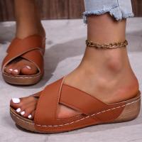 Sandalias de Mujer de Tacón Ligero Calzado de Verano con Tacón para Mujer Sandalias Planas de Moda - details 1