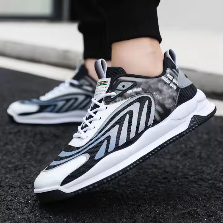 Primavera/Verano Zapatillas deportivas para hombre Zapatillas de running transpirables de suela gruesa Zapatillas ligeras - 1
