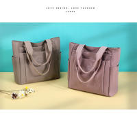 Bolso informal nuevo para mujer, bolso de mano portátil de hombro de tela de nailon de color sólido informal de gran capacidad - details 9