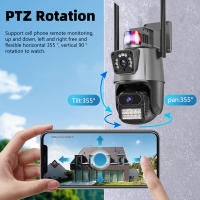 Cámara de Seguridad IP KEPEAK de 4MP Doble Lente HD 1080P Inalámbrica Uso Interno y Externo - details 2