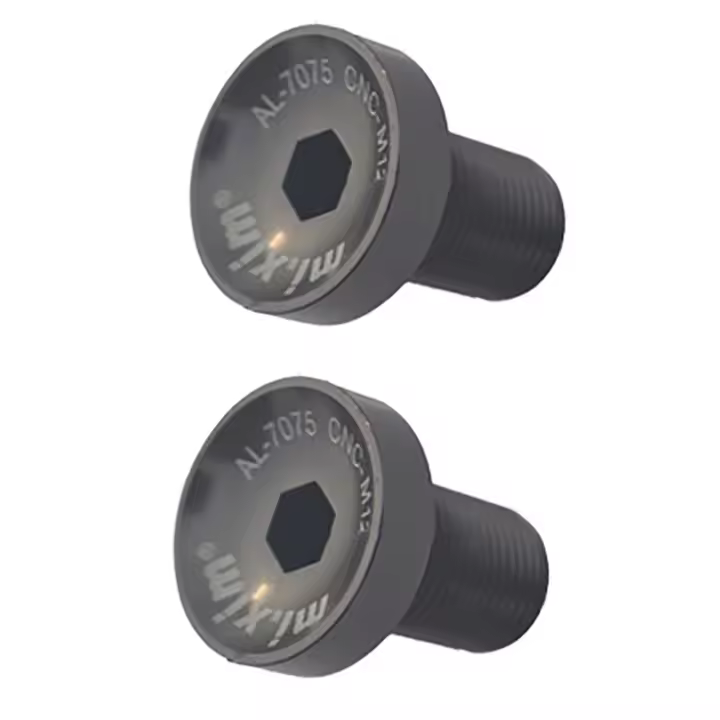 Mi.Xim-soporte inferior para bicicleta, 2 piezas, M12, tornillos para bielas de bicicleta de montaña y carretera, tornillos de fijación, color negro - 1