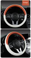 Funda de volante de coche de cuero de napa perforada cálida en invierno y fresca en verano Universal 15 pulgadas antideslizante inodoro - details 17