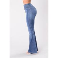 Vaqueros acampanados de cintura alta para mujer, pantalones vaqueros ajustados en negro - details 8