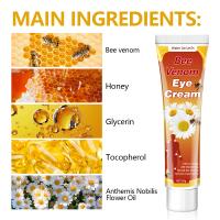 Crema de Ojos de Veno de Abeja con Miel Herramienta de Cuidado de la Piel Facial para Ojos Negros, Hinchazón, Líneas Finas Belleza - details 4