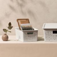 Tatay Caja Organizadora Rectangular 4L Bohol, de Polipropileno, Libre de BPA, Plástico 100% Reciclado. Blanco. Medidas 17 x 27 x 11,5 cm, almacenaje, ropa, accesorios, complementos, papelería, escritorio, baño, productos, hogar, oficina, escolar, caja - details 3