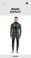 Traje de camuflaje de manga larga para hombre, traje de buceo sumergible de neopreno CRSC de 3mm, para pesca submarina - details 5