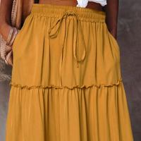 Falda Maxi con Volantes Vintage de los 90 Estilo Boho de Cintura Alta con Paneles Superpositos - details 14