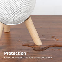 Homepod-Mini trípode de madera con marco de Metal, soporte para altavoz, accesorios para el hogar - details 8