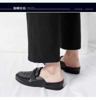 Nuevos zapatos casuales de moda para hombre hechos de piel de cocodrilo Elish, mula, suela de goma antideslizante, flexibles y transpirables para - details 10