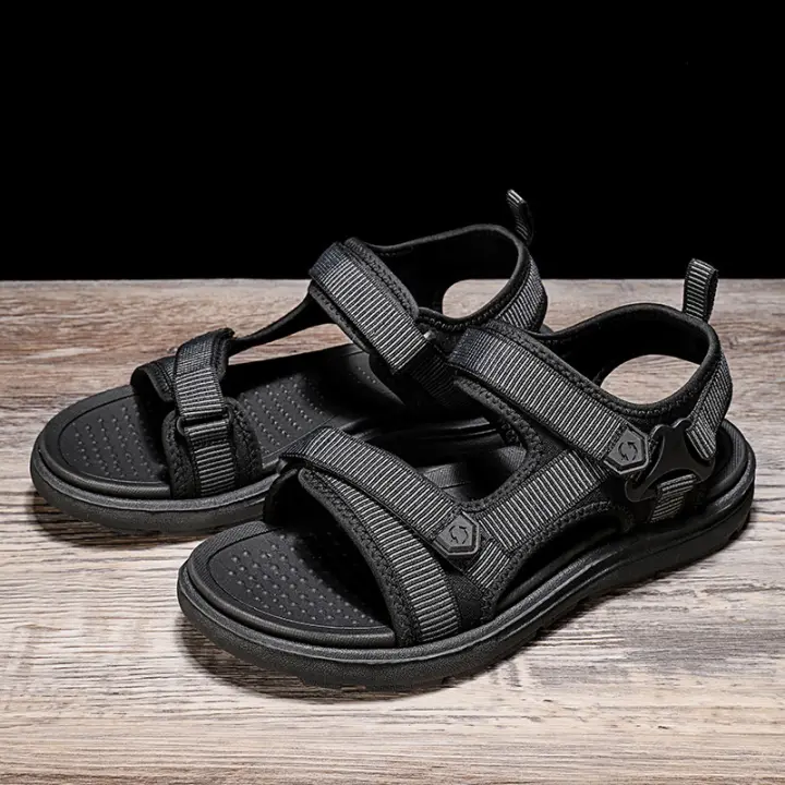 Sandalias deportivas de verano para la playa, sandalias para hombre ligeras, cómodas, modernas e informales con velcro para exteriores - 1