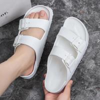 Zapatillas clásicas de verano para mujer, sandalias de playa sin cordones con doble hebilla, EVA ligera y cómoda - details 26