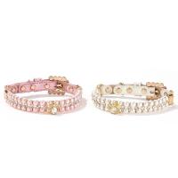 Collares de perlas ajustables para perros y gatos, collar de cristal ostentoso con diamantes de imitación para gatos, joyería de lujo, perlas artificiales - details 5