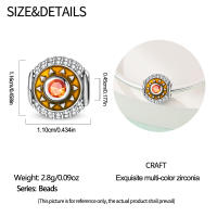 Abalorio de Plata de Ley 925 auténtica, colgante de estrella, Luna y sol brillante, compatible con Pulseras originales, collar DIY para mujer, regalo de joyería - details 5