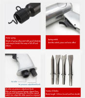 Taladro de Martillo de pala de cincel neumático, herramienta de alta resistencia con cinceles redondos y hexagonales, tornillo de aire de 1/4 pulgadas, 4500rpm - details 7