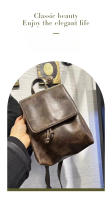 Mochila vintage 2025 de gran capacidad, impermeable, versátil, moderna, texturizada, mochila universitaria. - details 0