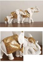 Estatua de resina, estatuilla de elefante, estante de escultura, mesa de escritorio para habitación, decoración de estantería para el hogar y la Oficina, regalo de Navidad de inauguración de la casa - details 3
