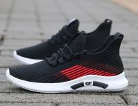 Zapatillas de deporte de malla transpirable para hombre - Suela de goma antideslizante ligera, comodidad para todas las estaciones para gimnasio, correr y uso casual - Accents blancos y negros, zapatos de gimnasio, diseño deportivo elegante, plantilla de - details 4
