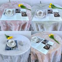 Mantel Ense blanco vintage, cubierta de hotel, tapete de mesa de boda, paño decorativo para picnic, decoración de escritorio para el hogar - details 10
