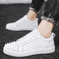 Zapatos Casuales de Moda Versátil Superficie de Cuero de Microfibra Estilo Plano de Fondo Blanco - details 3