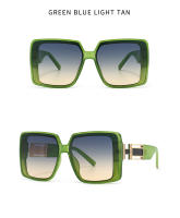 Toyear-gafas de sol cuadradas de diseñador de marca de lujo para mujer y hombre, gafas de sol Vintage con montura grande, gafas de viaje para conducir, tonos ins, UV400 - details 17