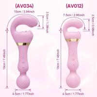 Empaque privado SEXY 3 en 1 Varita AV Vibrador Vaginal Clítoris Punto G Estimulador de Pezones Masturbador Femenino Artículos para Adultos Juguete Sexual para - details 5