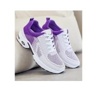 Zapatillas de correr transpirables con cordones para mujer, zapatillas deportivas con cojín de aire y malla ligera, zapatillas de entrenamiento para deportes al aire libre - details 13