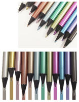 Lápices de colores metálicos para dibujo y pintura negro madera coloreada lápices de boceto para estudiantes de escuela arte graffiti papelería - details 4